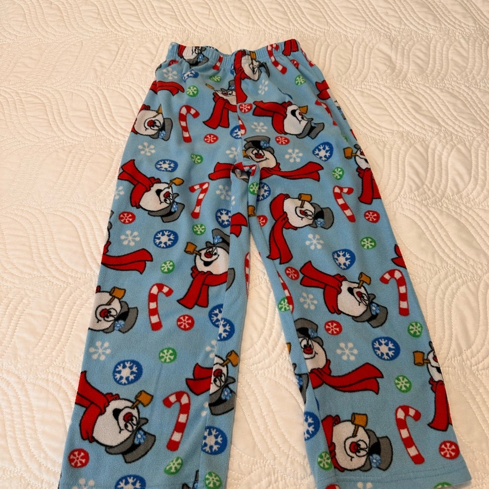 Boy’s Snowman Pajama Pants - Blue Sz. 6
